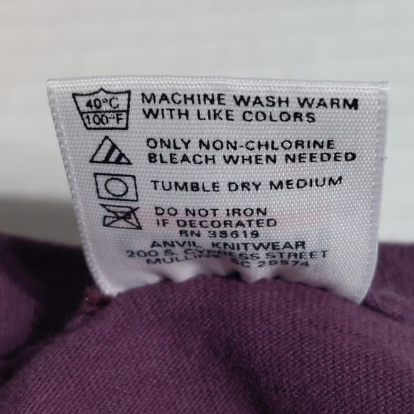 VINTAGE DOG BOY RECORDS THAT BITE Plum Purple Mens Size XL 100% cotton - Picture 4 of 7